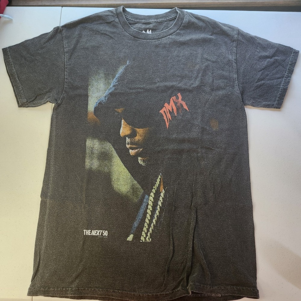 Men's Legends DMX Year of the Dog Acid Washed Graphic T-Shirt Size Small Black